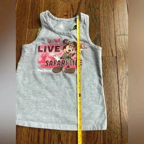 Disney Parks Girls S (6-7Y) Gray Minnie Mouse Razorback Tank w/Butterfly Wings! - Picture 6 of 9